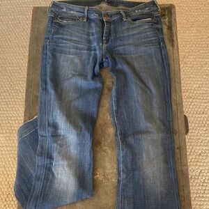 7 For All Mankind Medium Blue Flare Jeans